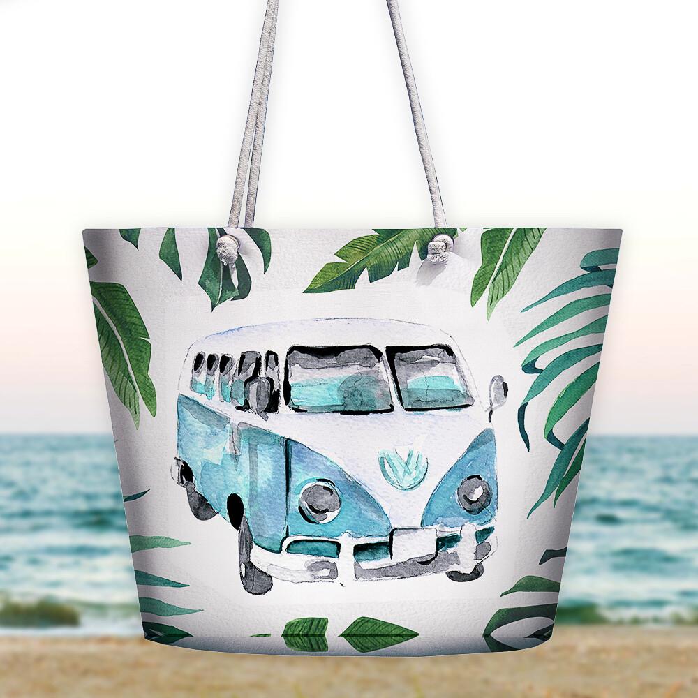 Пляжная сумка Presentville Malibu Volkswagen Бирюзовый (MAL_20J020) Пляжная сумка Presentville Malibu Volkswagen Бирюзовый (MAL_20J020)