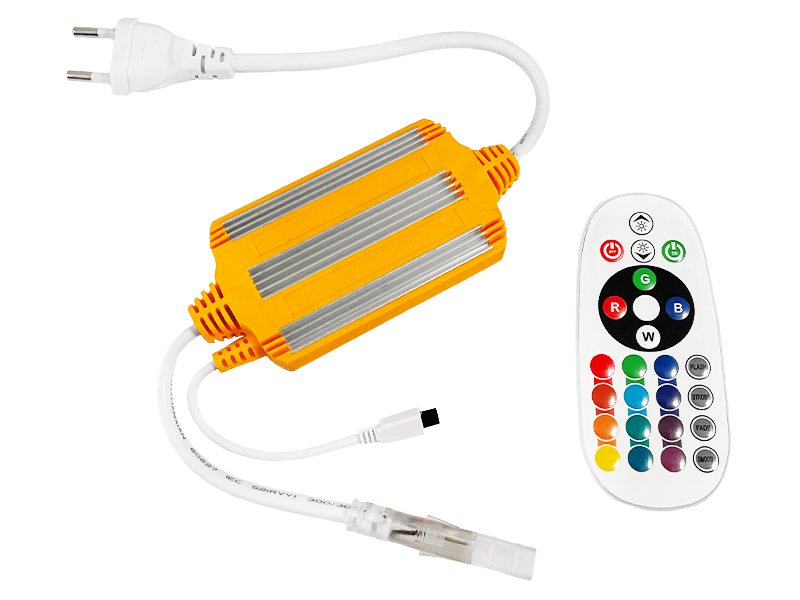 Адаптер-контроллер AVT для светодиодной ленты RGB с пультом управления 220V IP65 (1022506)