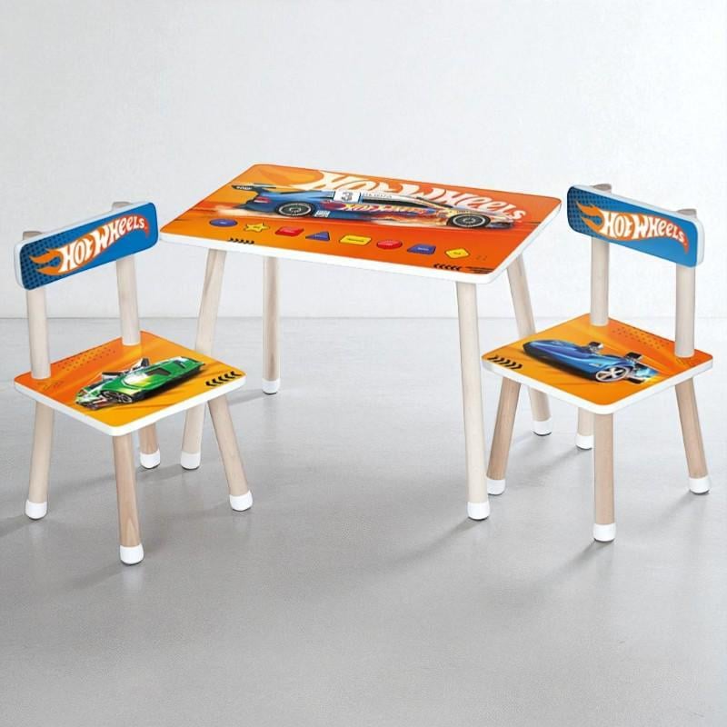 Детский стол и 2 стулья Hot Weels (M 50)