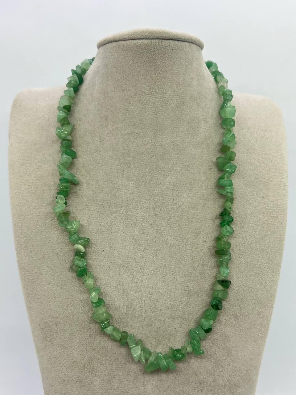 Бусы агат 45 см Зеленый (11711(б))