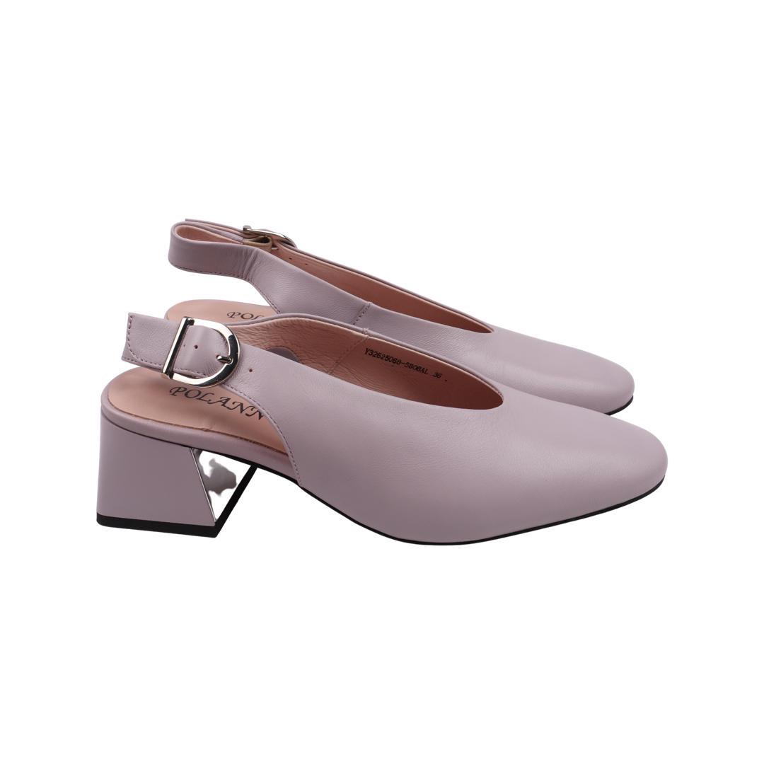 Туфли женские Polann из кожи р. 37 Бузок (194-22LT)