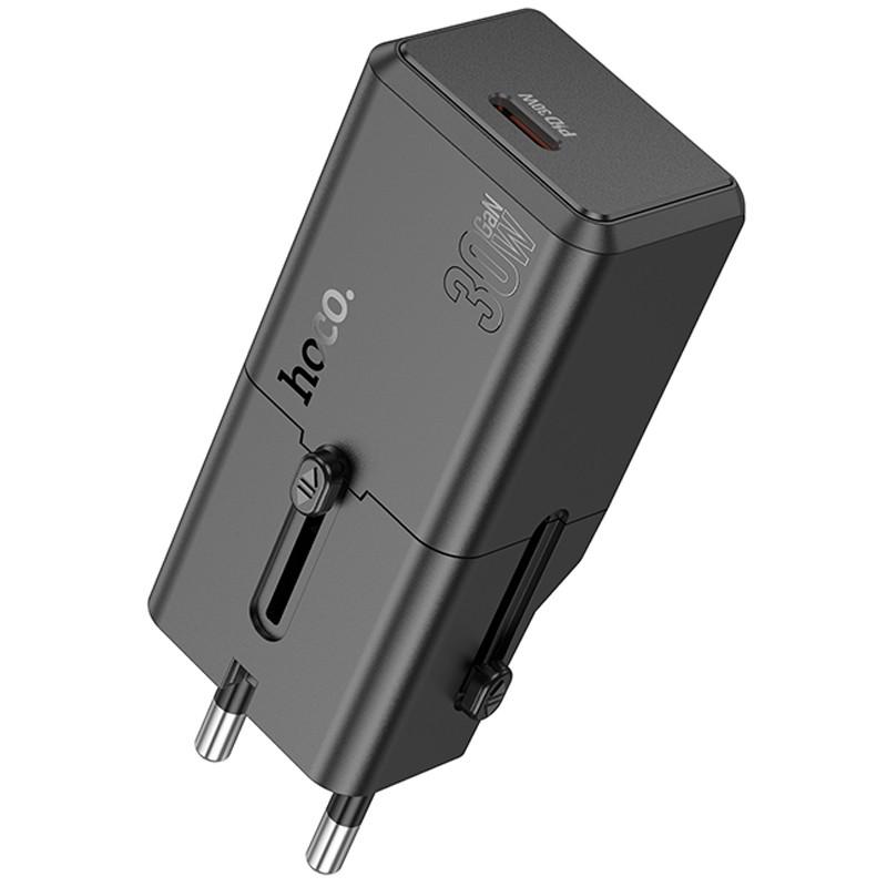 Зарядное устройство сетевое Hoco AC25 Mini PD30W 1USB-C universal travel charger Black (00000074146_1)