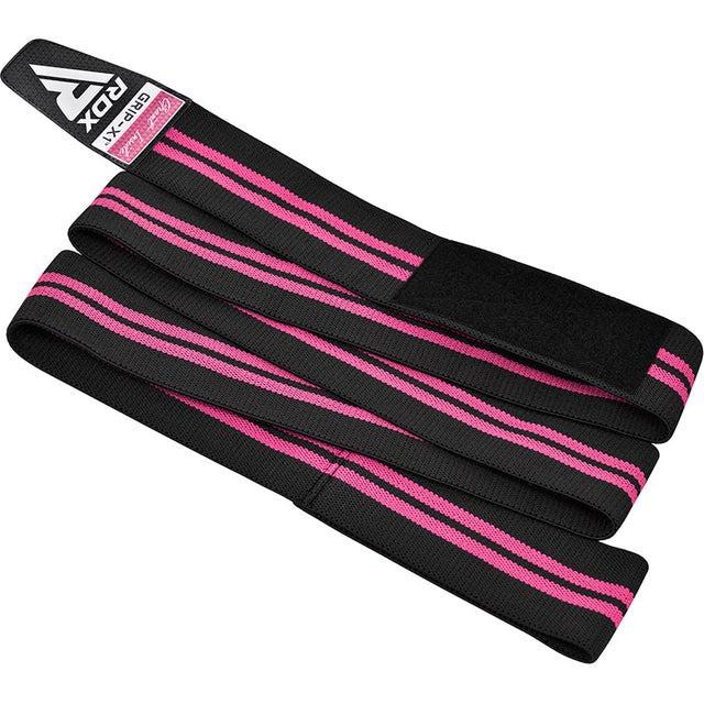 Бинти на коліна RDX GYM KNEE WRAP R11 Black/Pink (A-013185) - фото 6 Бинти на коліна RDX GYM KNEE WRAP R11 Black/Pink (A-013185) - фото 6