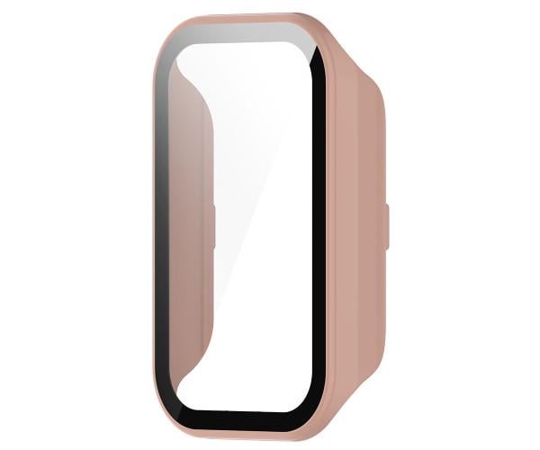Чехол с защитным стеклом Protective Cover with Glass для Xiaomi Redmi Band 2 Розовый