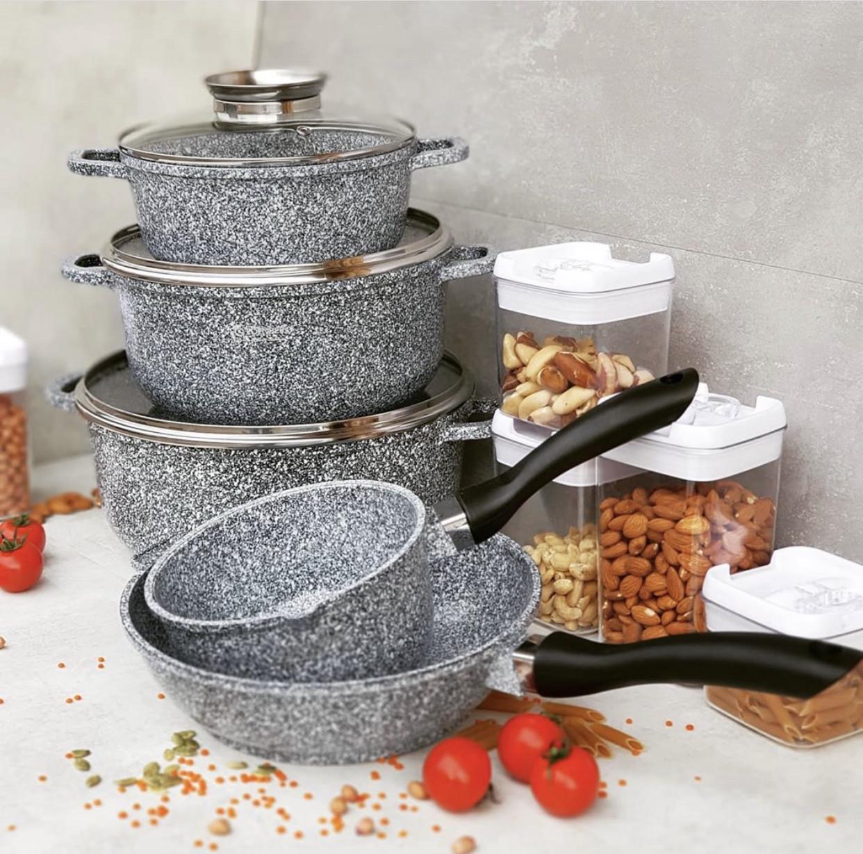 Набор котелков Edenber с гранитным покрытием 10 пр. (EB-8012) Набор котелков Edenber с гранитным покрытием 10 пр. (EB-8012)