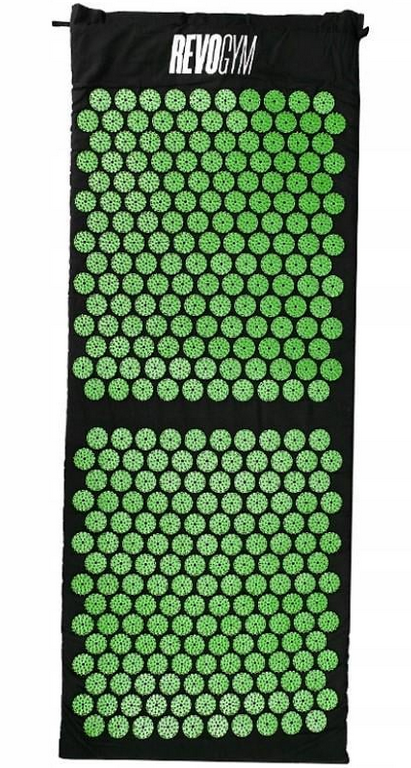 Массажный акупунктурный коврик с подушкой AKUMATA SHARK от боли в спине Green (id_1219)