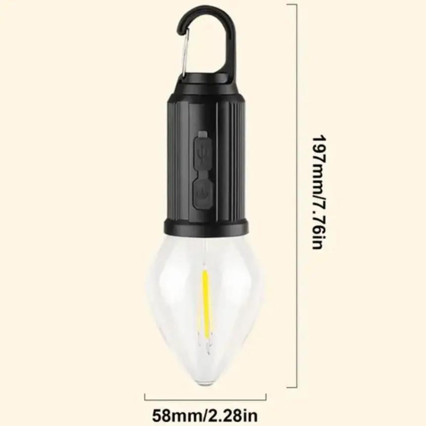 Лампа-фонарь LED BL HK 169B USB аккумуляторная для кемпинга и аварийного освещения Теплый белый (МХ-00009261) - фото 7