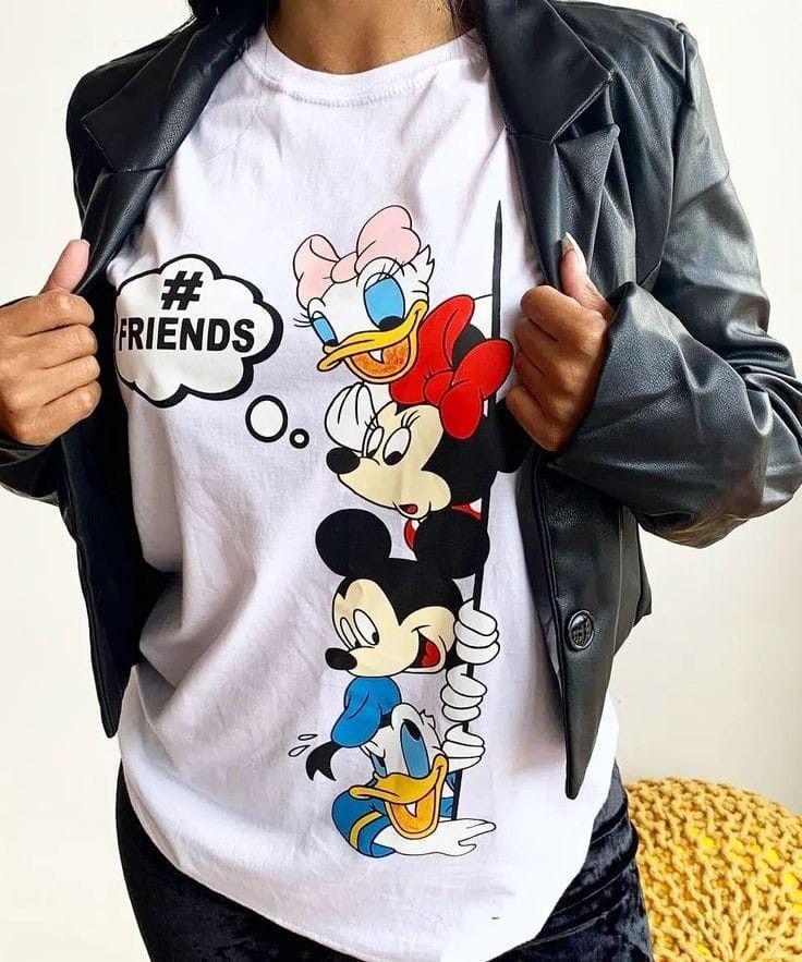 Футболка женская с принтом Pin-000-117 повседневная M Белый (2634324711)