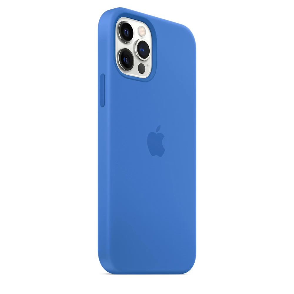 Силиконовый Чехол Накладка Silicone Case для iPhone 12 Pro Max Azure