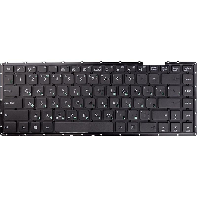 Клавиатура Power для ноутбука ASUS X453 без фрейма Черный