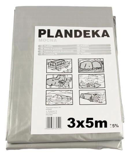 Тент PLANDEKA Wimar защитный тарпаулин 110 г/м² 3x5 м - фото 3