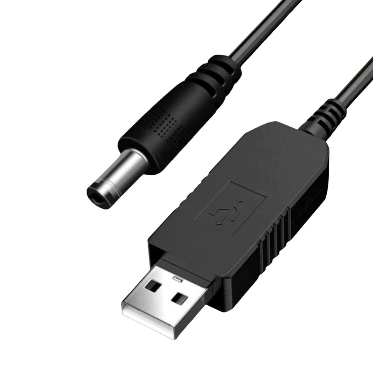 Кабель для роутера USB-DC 12V от повербанка с преобразователем USB 5V до 12V DC (780917)