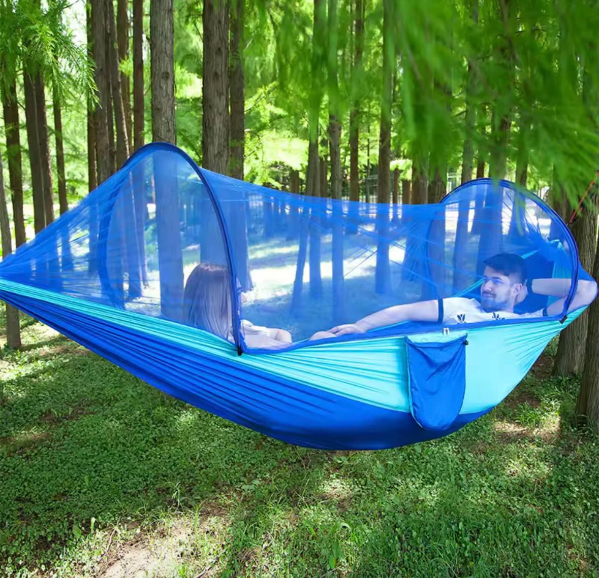 Гамак подвесной с москитной сеткой Голубой (ed938d68) - фото 3 Гамак подвесной с москитной сеткой Голубой (ed938d68) - фото 3