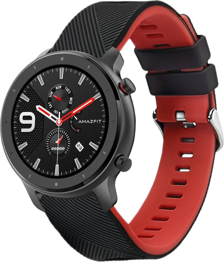 Ремешок Luminic для Amazfit GTR 47 мм Black/Red (26665-44)