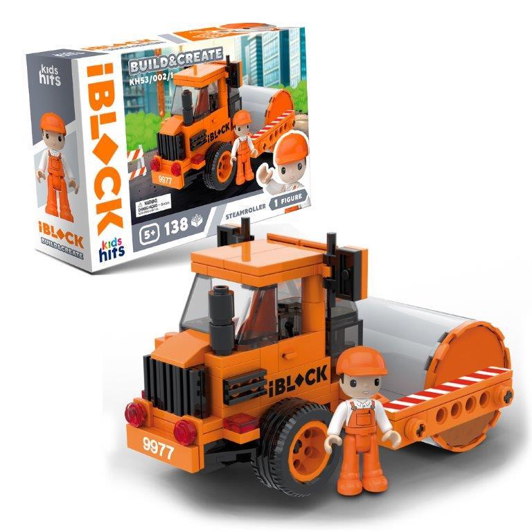 Конструктор пластиковый Iblock Kids hits Паровой каток JUNIOR 138 дет. 24x6x16 см (2523838095) Конструктор пластиковый Iblock Kids hits Паровой каток JUNIOR 138 дет. 24x6x16 см (2523838095)
