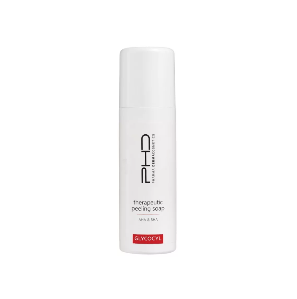 Мило-пілінг PHD Pharma Dermacosmetics Glycocyl Therapeutic Peeling Soap AHA & BHA 200 мл Мило-пілінг PHD Pharma Dermacosmetics Glycocyl Therapeutic Peeling Soap AHA & BHA 200 мл