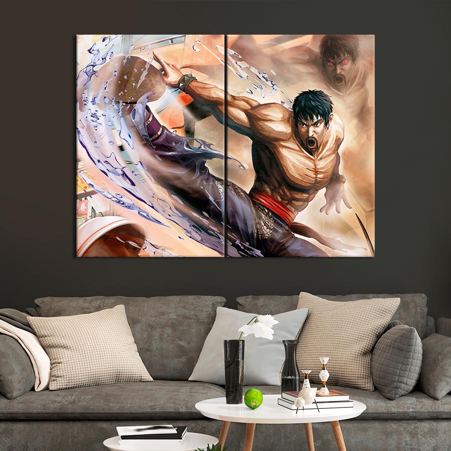 Настенний декор Боевые искусства Street Fighter X Tekken 165x122 см (A232-2)