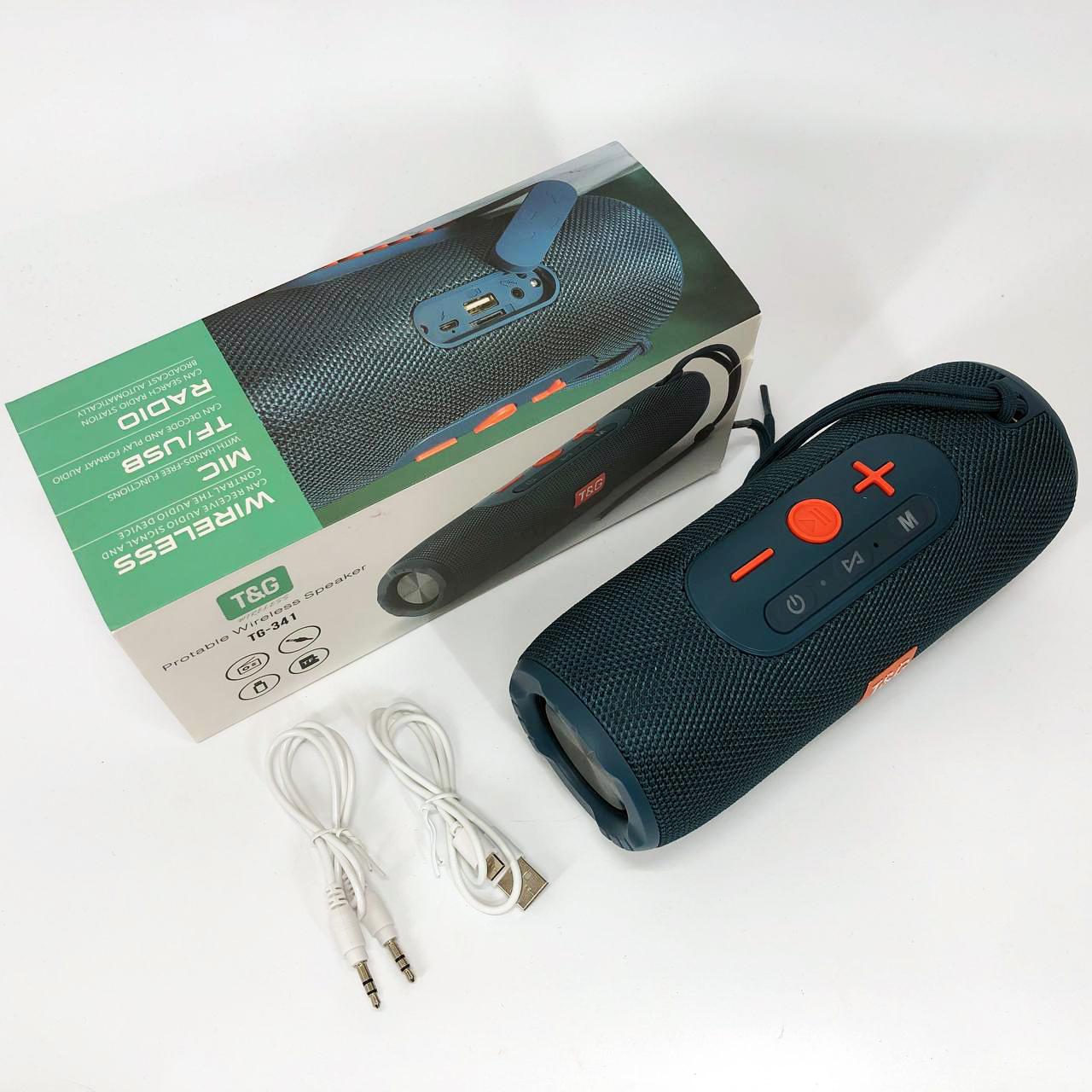 Колонка портативна Bluetooth TG341 зі шнурком Синій - фото 10 Колонка портативна Bluetooth TG341 зі шнурком Синій - фото 10