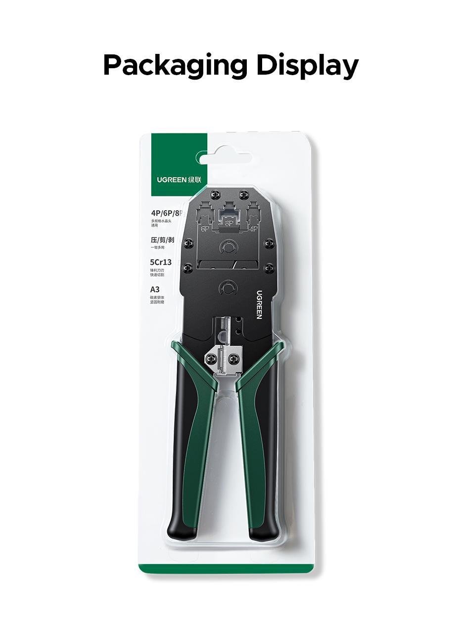 Кримпер для коннекторов Ugreen RJ45 RJ12 RJ11 8P 6P 4P 196 мм (29516821) - фото 15 Кримпер для коннекторов Ugreen RJ45 RJ12 RJ11 8P 6P 4P 196 мм (29516821) - фото 15