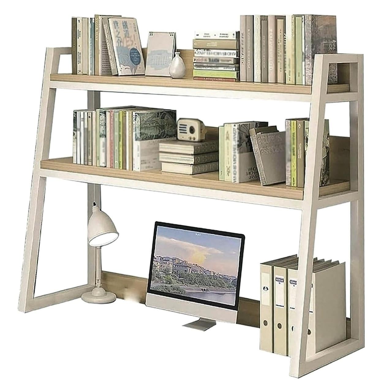 Полка-надстройка настольная из дерева Сальварин зефир-бланже (АКД-00492001)