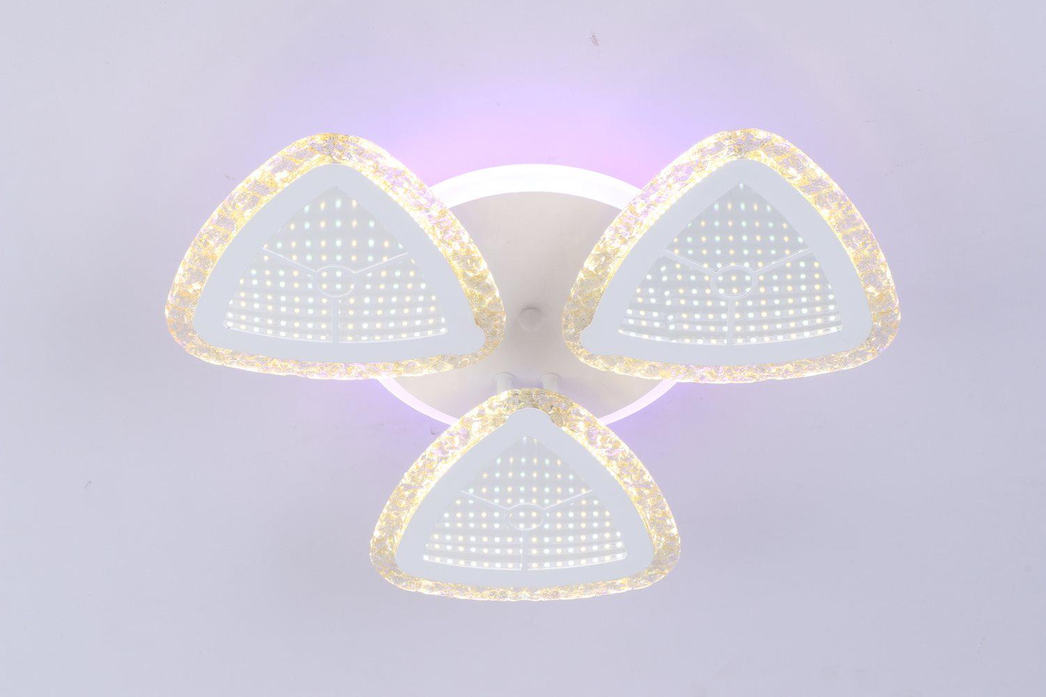 Люстра светодиодная с пультом Valeso V K39932-3+1 WT (000036394) - фото 3 Люстра светодиодная с пультом Valeso V K39932-3+1 WT (000036394) - фото 3