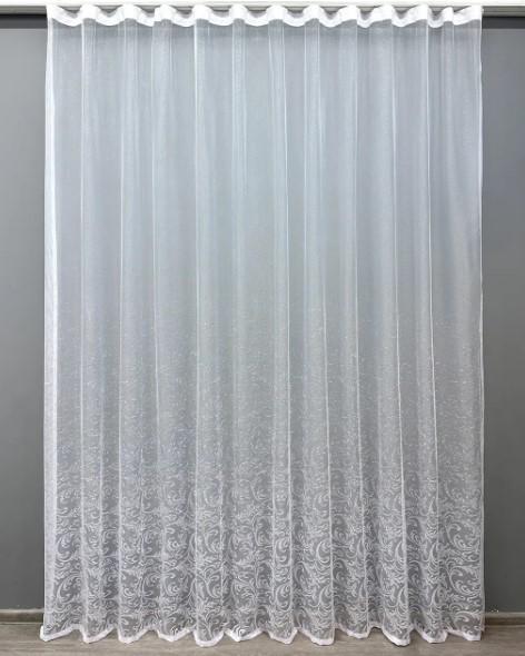 Тюль жаккардовый 2,85 м Белый (1584т)