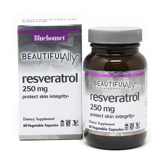 Ресвератрол Bluebonnet Nutrition Resveratrol 250 мг 60 Veg Caps (BLB0877)