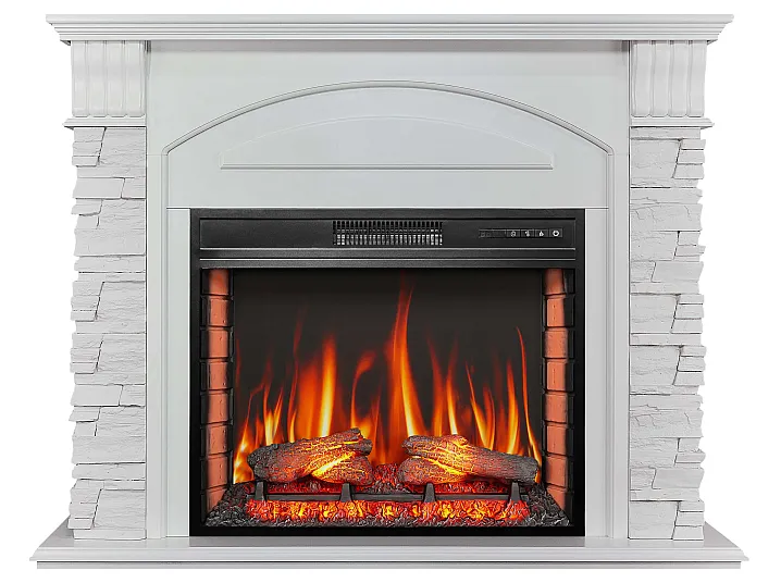 Электрокамин ArtiFlame Alioth AF28S технология 3D визуализации пламени Белый (31033693)