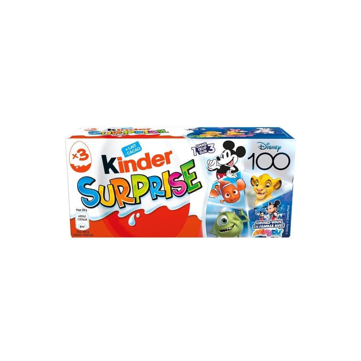Шоколадні яйца Kinder Surprise Disney 3x20 г (1983957970)