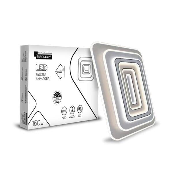Люстра светодиодная Eurolamp A65 квадратная акриловая 160W 3000-6500K (24574255) Люстра светодиодная Eurolamp A65 квадратная акриловая 160W 3000-6500K (24574255)