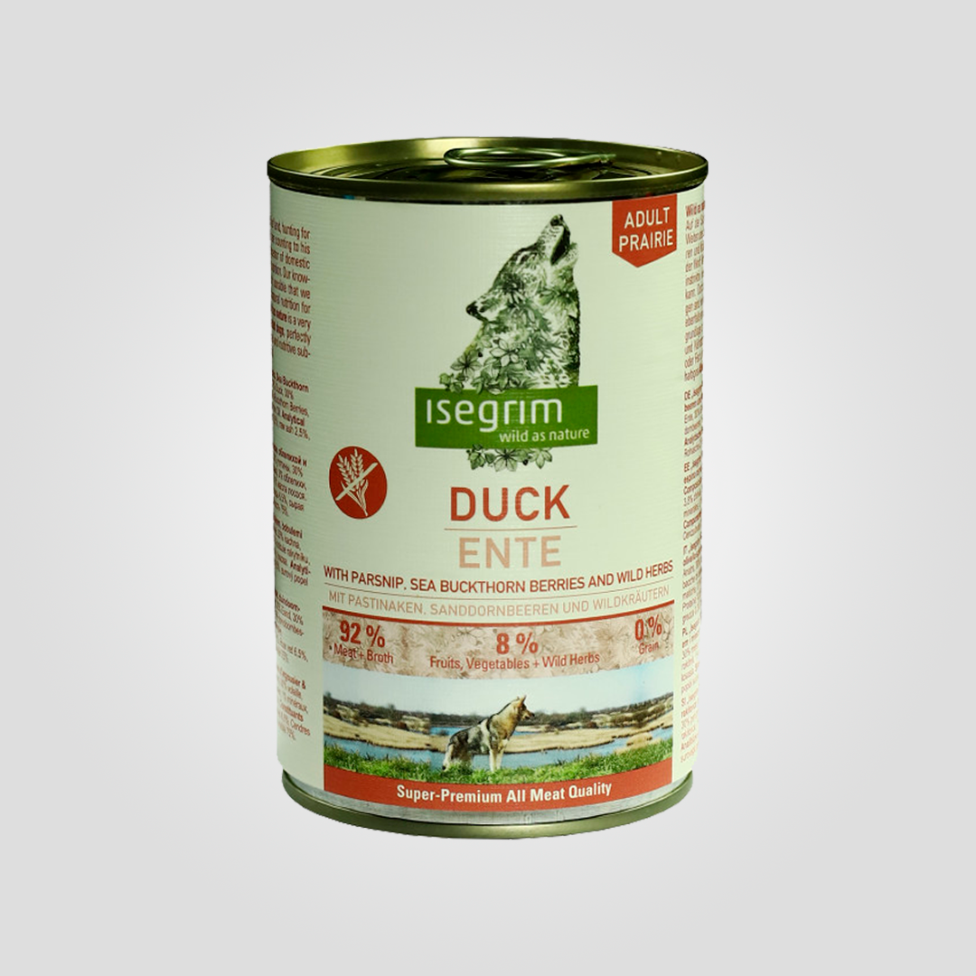 Корм консервированный для собак Isegrim Duck утка с пастернаком 400 г (20502785)
