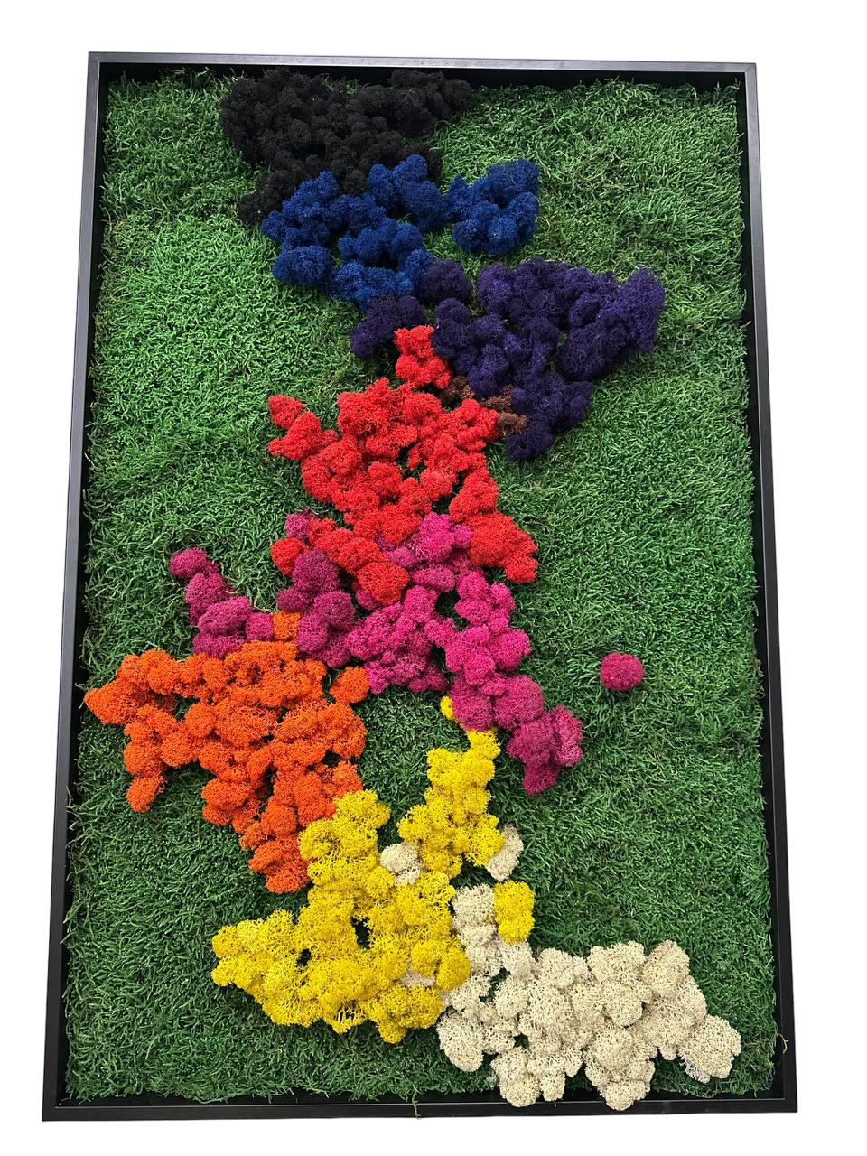 Картина из мха Organic Design Ягель 822 90x60 см (822-90-60) Картина из мха Organic Design Ягель 822 90x60 см (822-90-60)