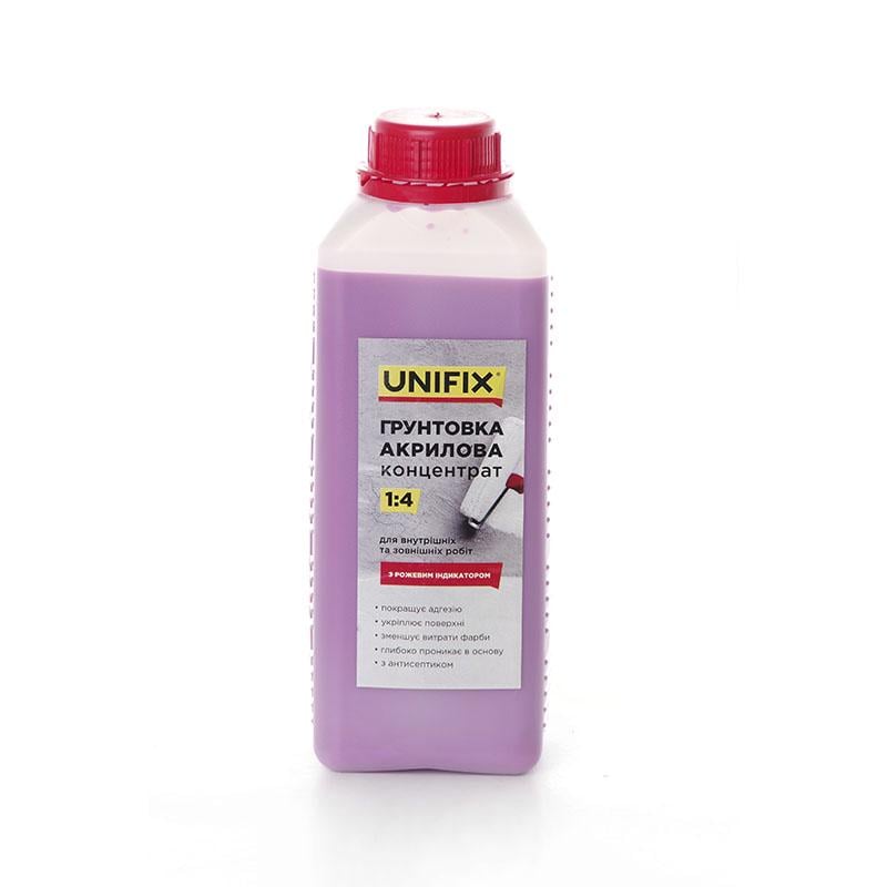 Грунтовка Unifix акриловая концентрат 1:4 глубокого проникновения 1 кг (951101)