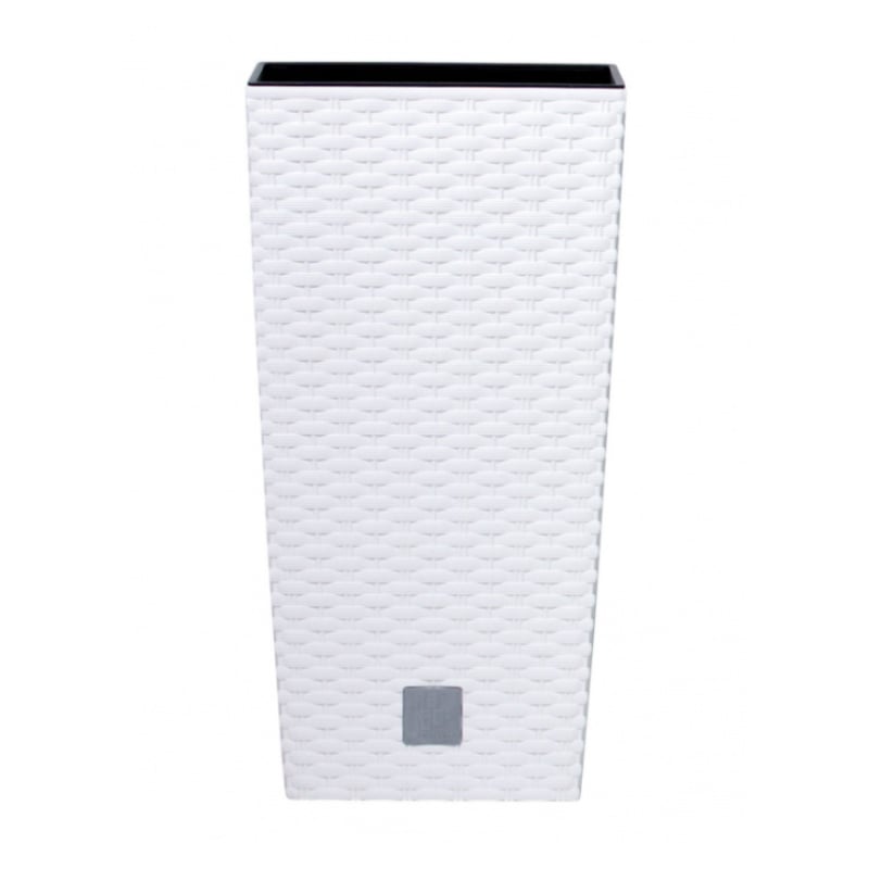 Горщик для квітів Prosperplast Rato квадратний високий 2в1 300 мм Білий