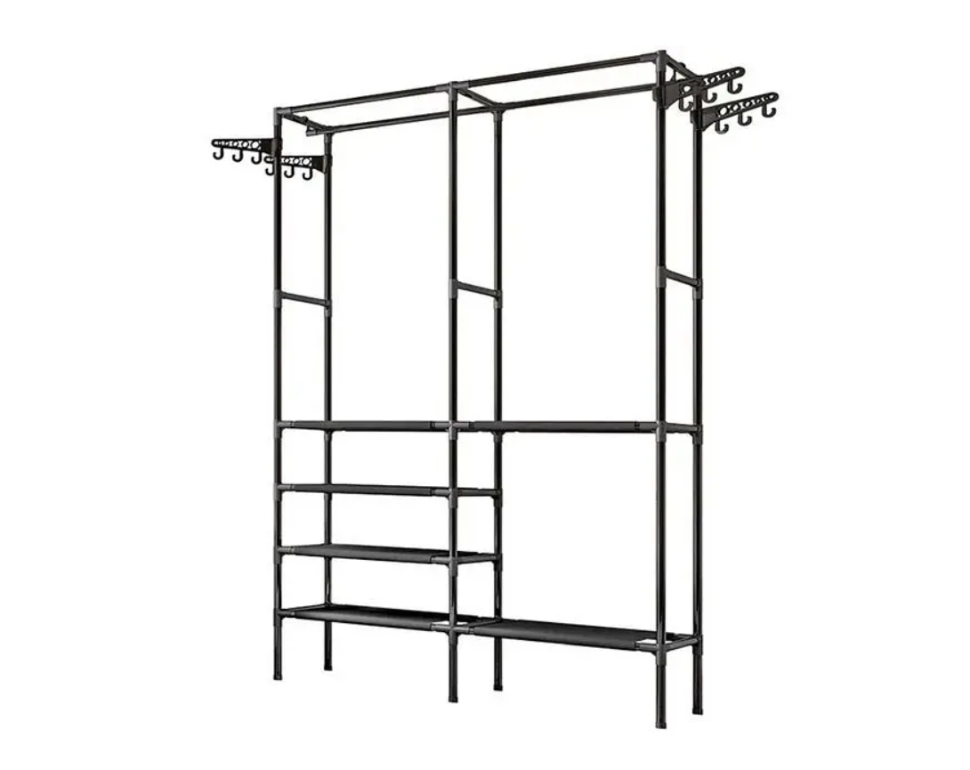 Вешалка стойка телескопическая Double-Pole 8518 (41729-8518_599)