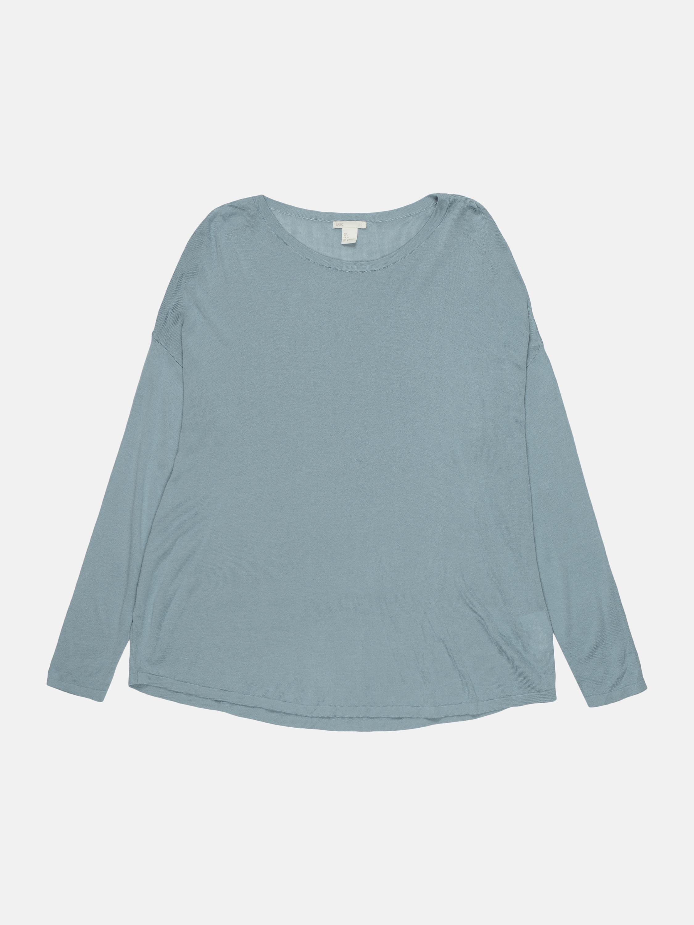 Лонгслив H&M L Голубой (2029879856)