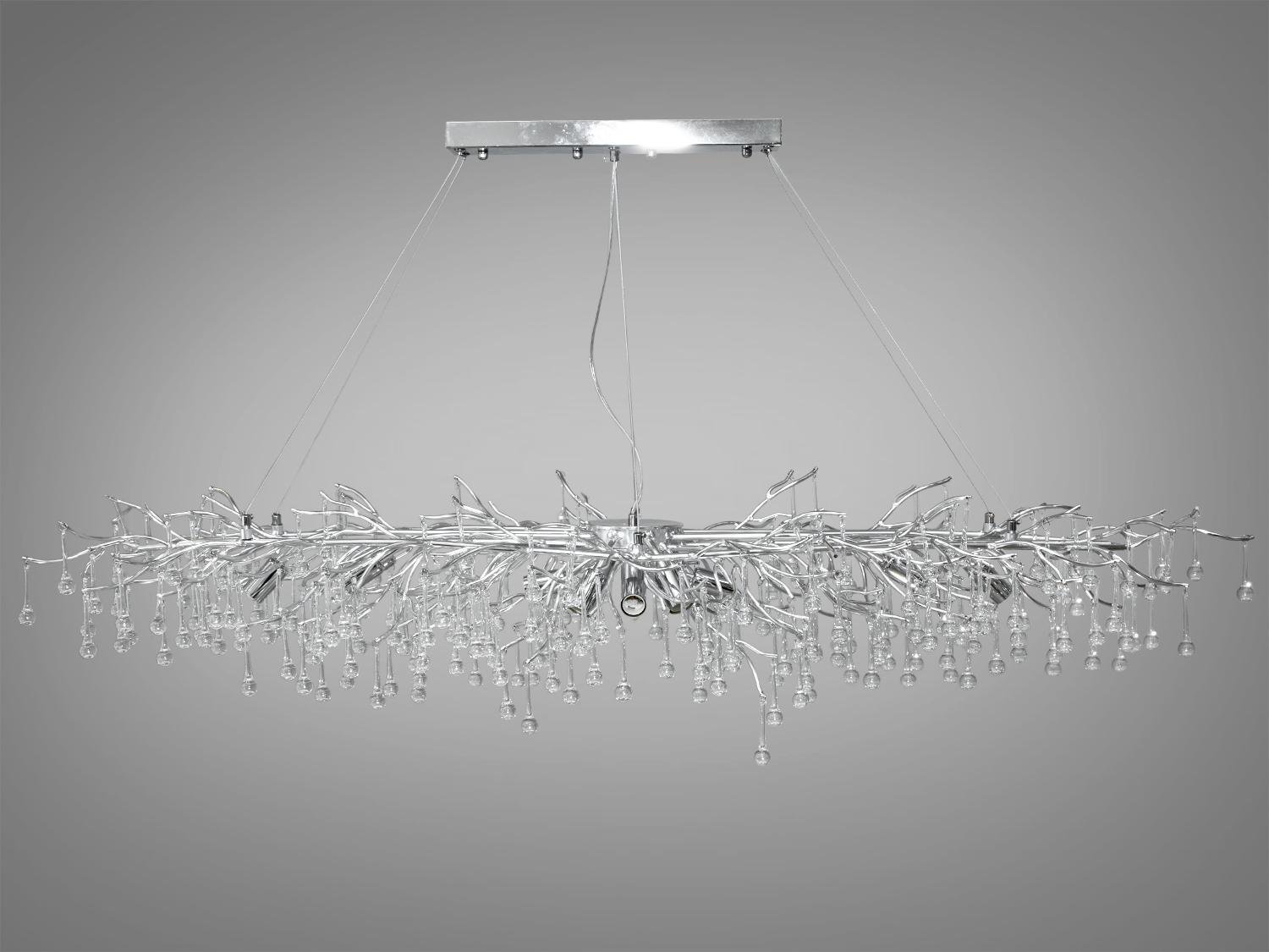 Люстра подвесная хрустальная Diasha 607-L1500CH современная Хром