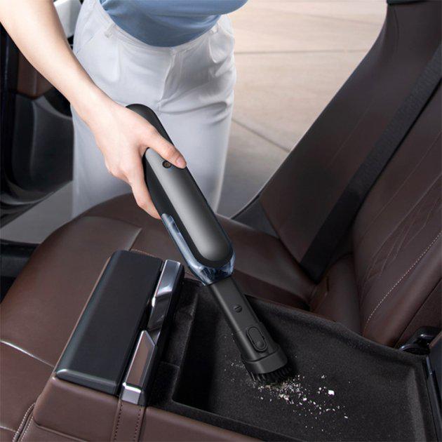 Автомобильный пылесос беспроводной портативный Baseus A1 Car Vacuum Cleaner Dark Space Black (VCAQ010001) - фото 16