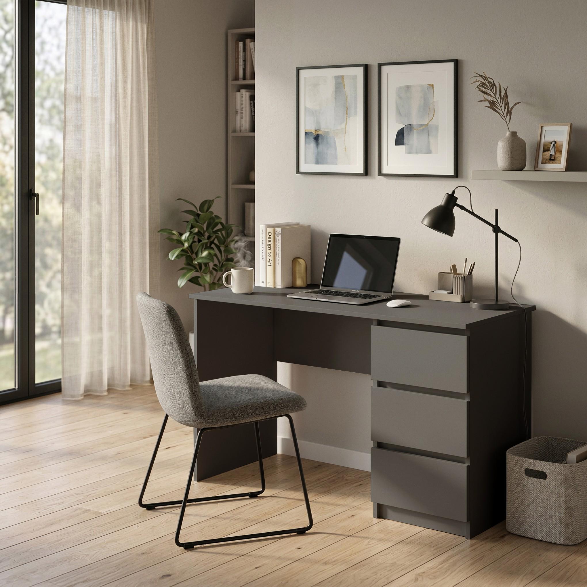 Стіл письмовий на 3 шухляди Line SL-2 1200х600х750 мм Антрацит Стіл письмовий на 3 шухляди Line SL-2 1200х600х750 мм Антрацит