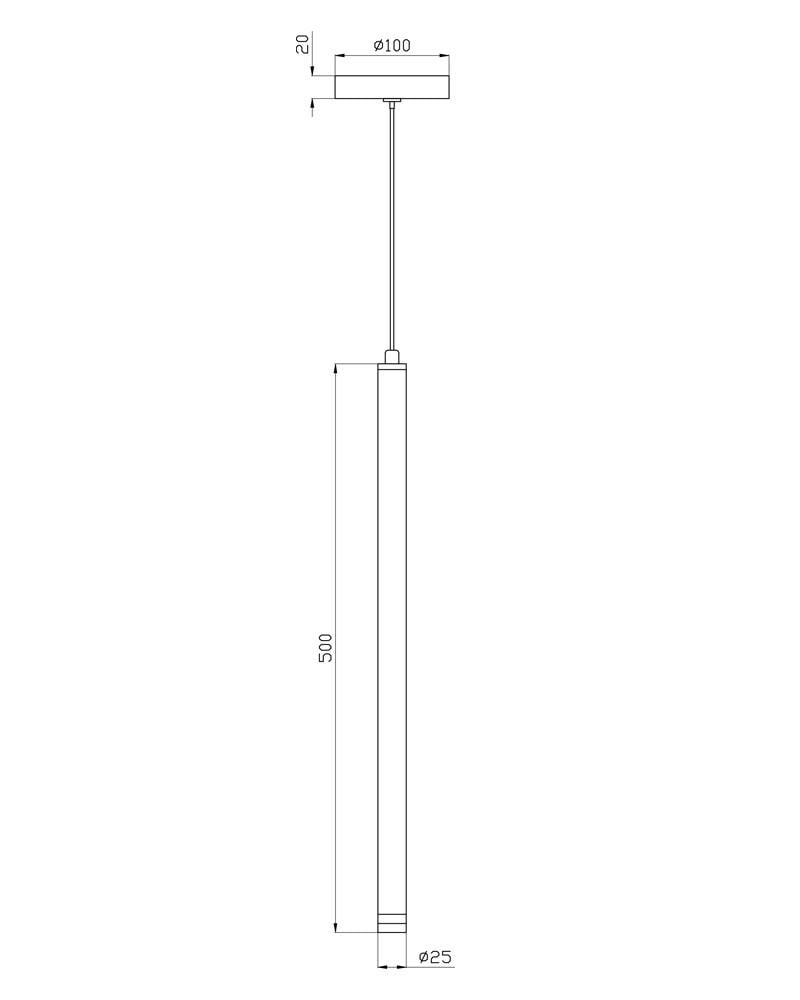Підвісний світильник Edlin PLP2412-1B Locus G9 1x10W IP20 Чорний (32205336) - фото 3 Підвісний світильник Edlin PLP2412-1B Locus G9 1x10W IP20 Чорний (32205336) - фото 3