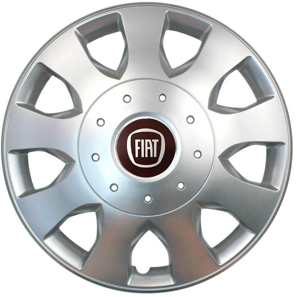 Колпаки SJS с логотипом Fiat 400 R16 4 шт. Серебряный (31008683)