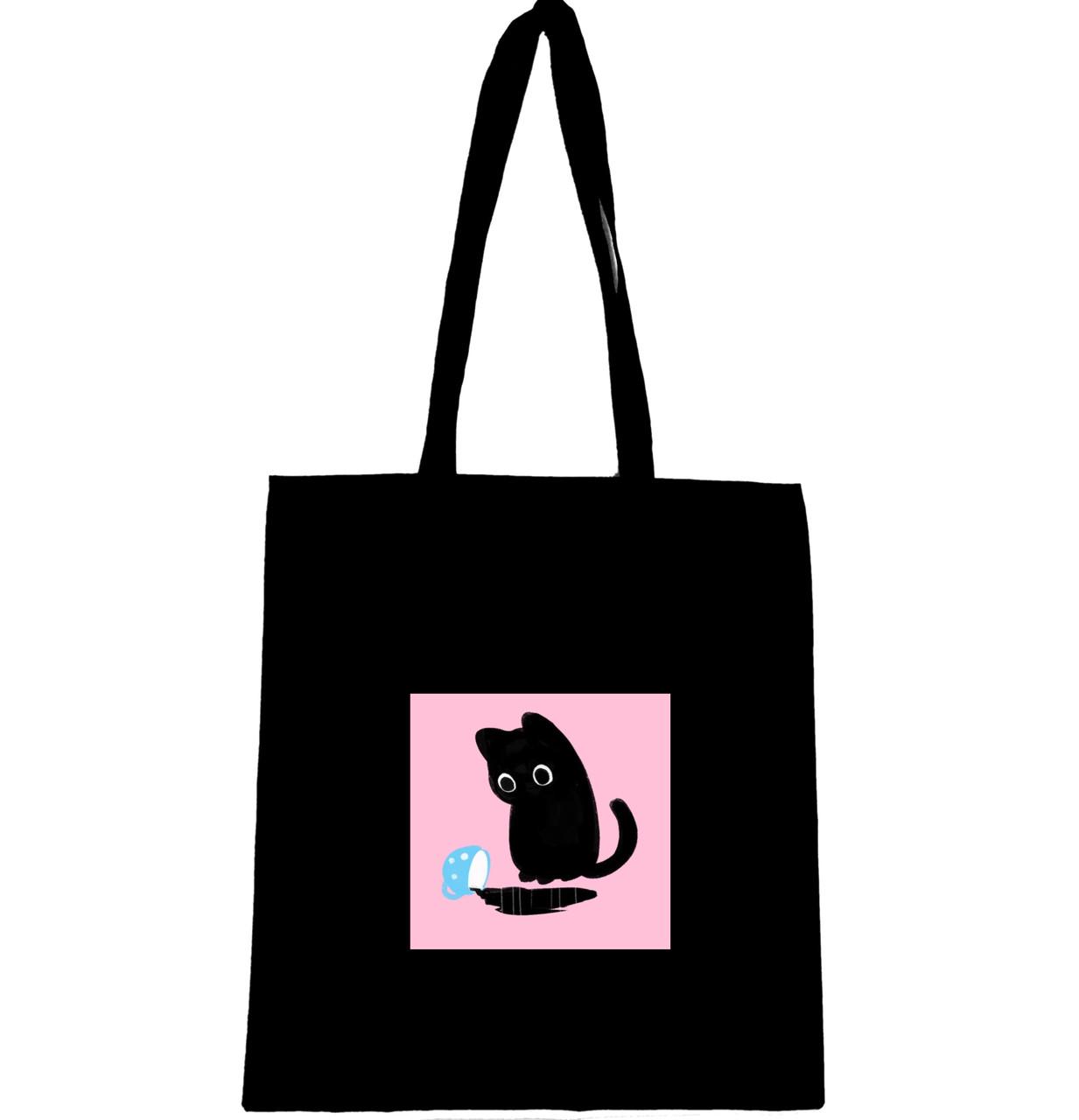 Еко-сумка з малюнком Шкідливе кошеня (789)