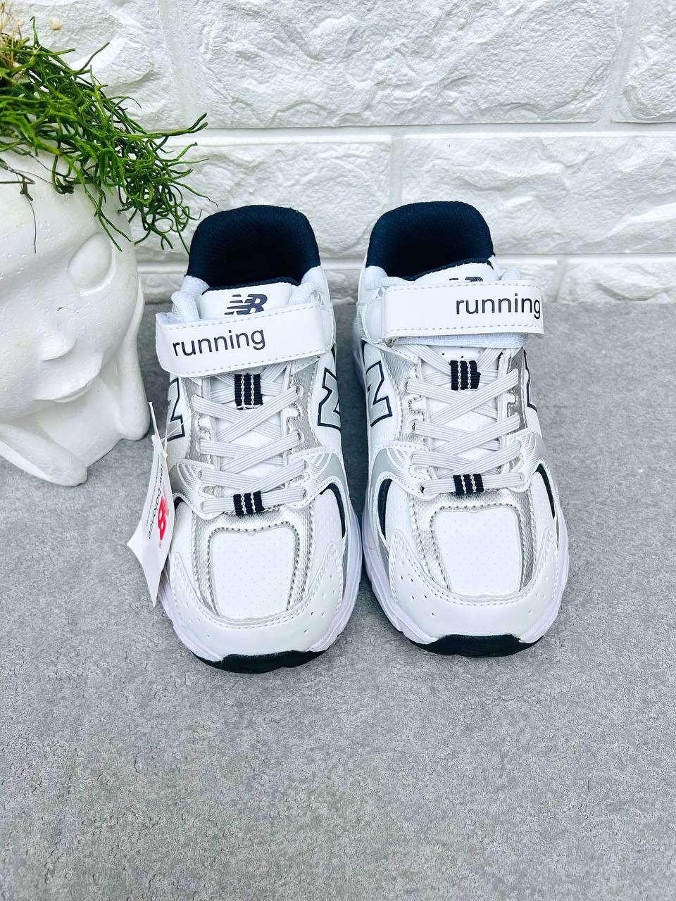 Кроссовки унисекс 1418 р. 32 21 см Белый (1418)