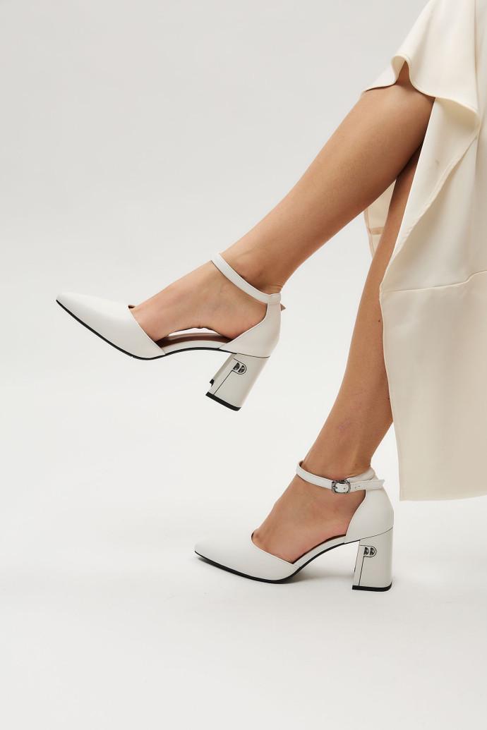 Босоножки женские Fabio Monelli кожаные р. 38 Белый (193576)