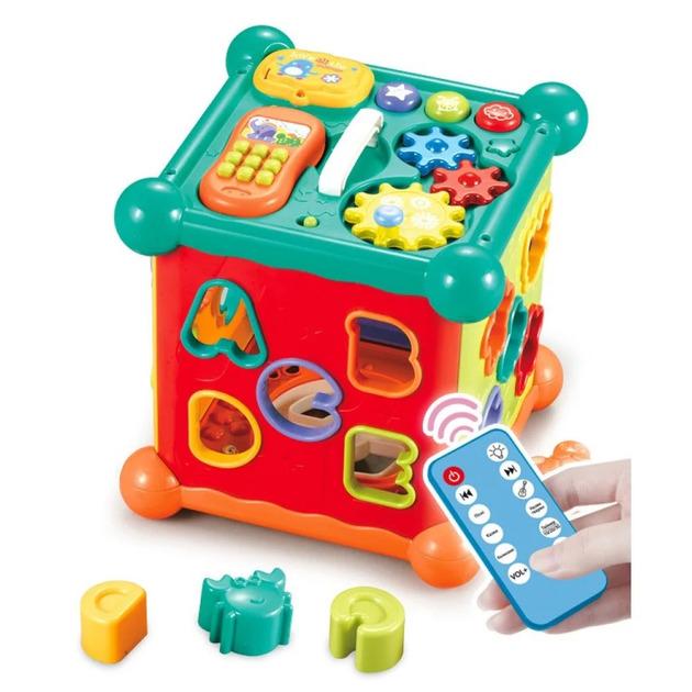 Музичний розвиваючий центр Limo Toy Куб-сортер FT 0003 на радіокеруванні - фото 5 Музичний розвиваючий центр Limo Toy Куб-сортер FT 0003 на радіокеруванні - фото 5