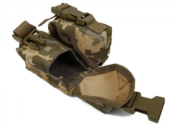 Подсумок гранатный двойной MM-14 степной MOLLE Пиксель (1408-4)
