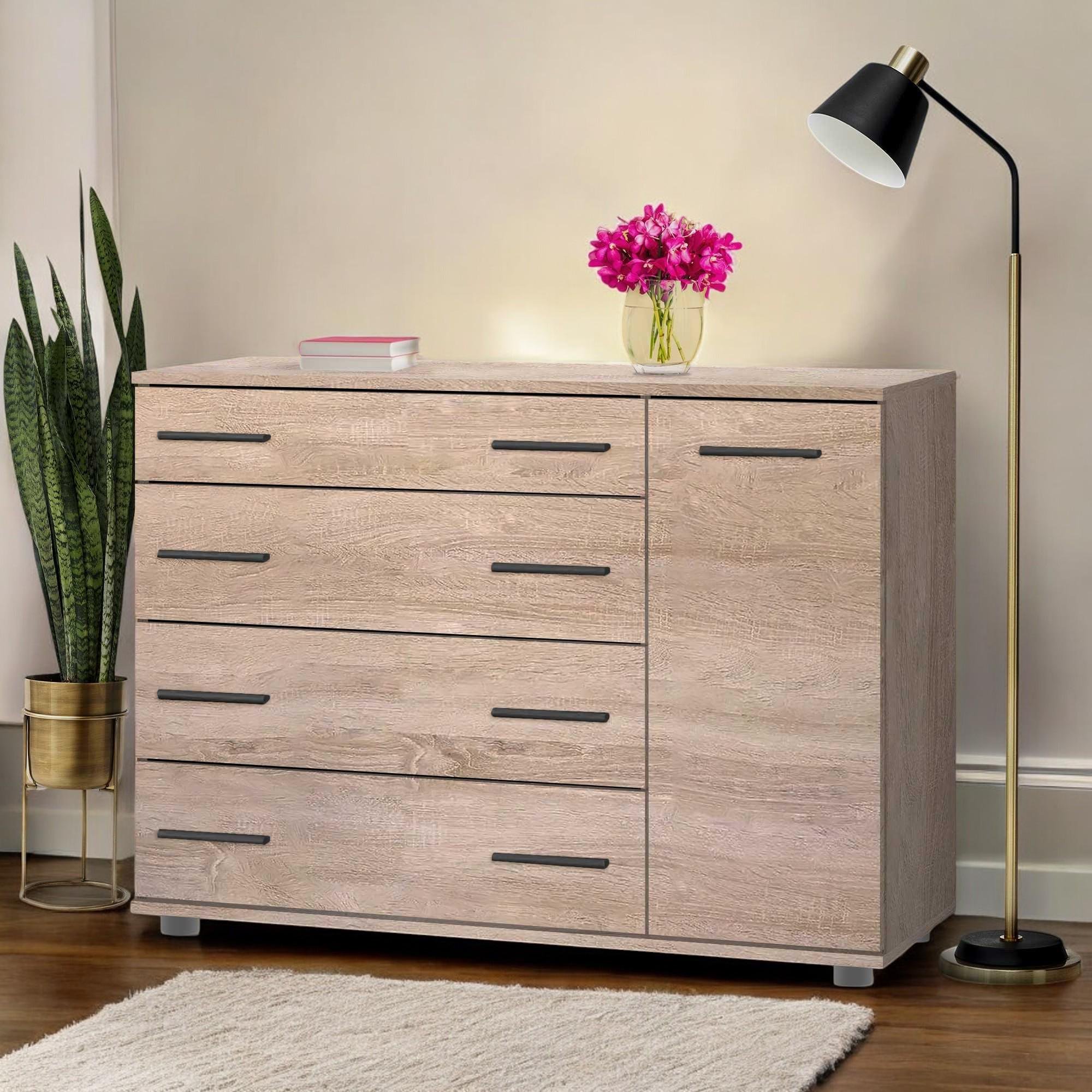 Комод для речей із шухлядами і дверима Дуб Сонома (О-3б) - фото 1 Комод для речей із шухлядами і дверима Дуб Сонома (О-3б) - фото 1