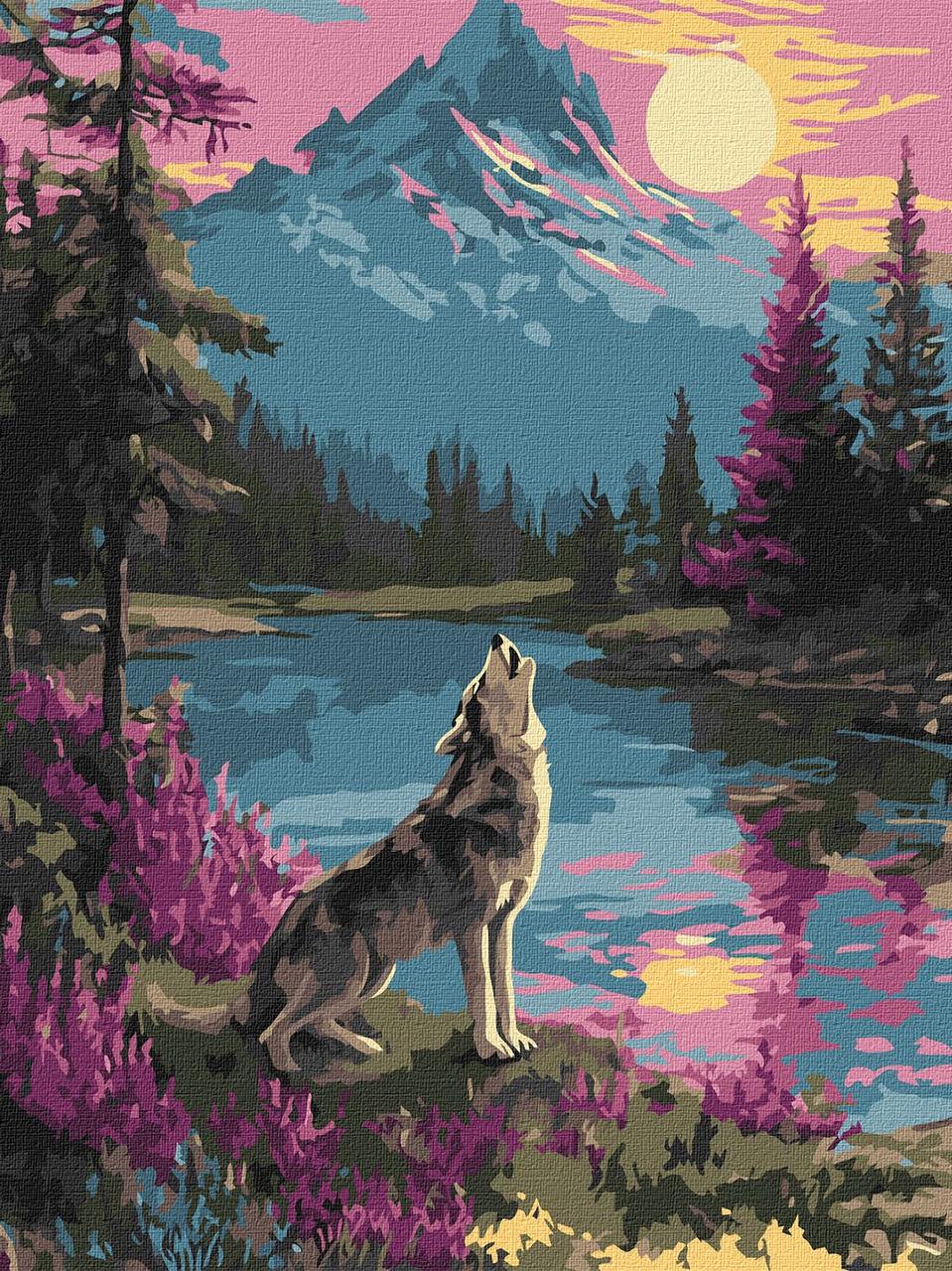 Картина по номерам Ideyka Одинокий волк 30х40 см