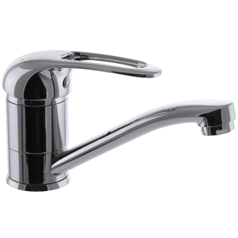 Смеситель для умывальника Haiba Cosmos 004 из латуни Стальной (HB0045)