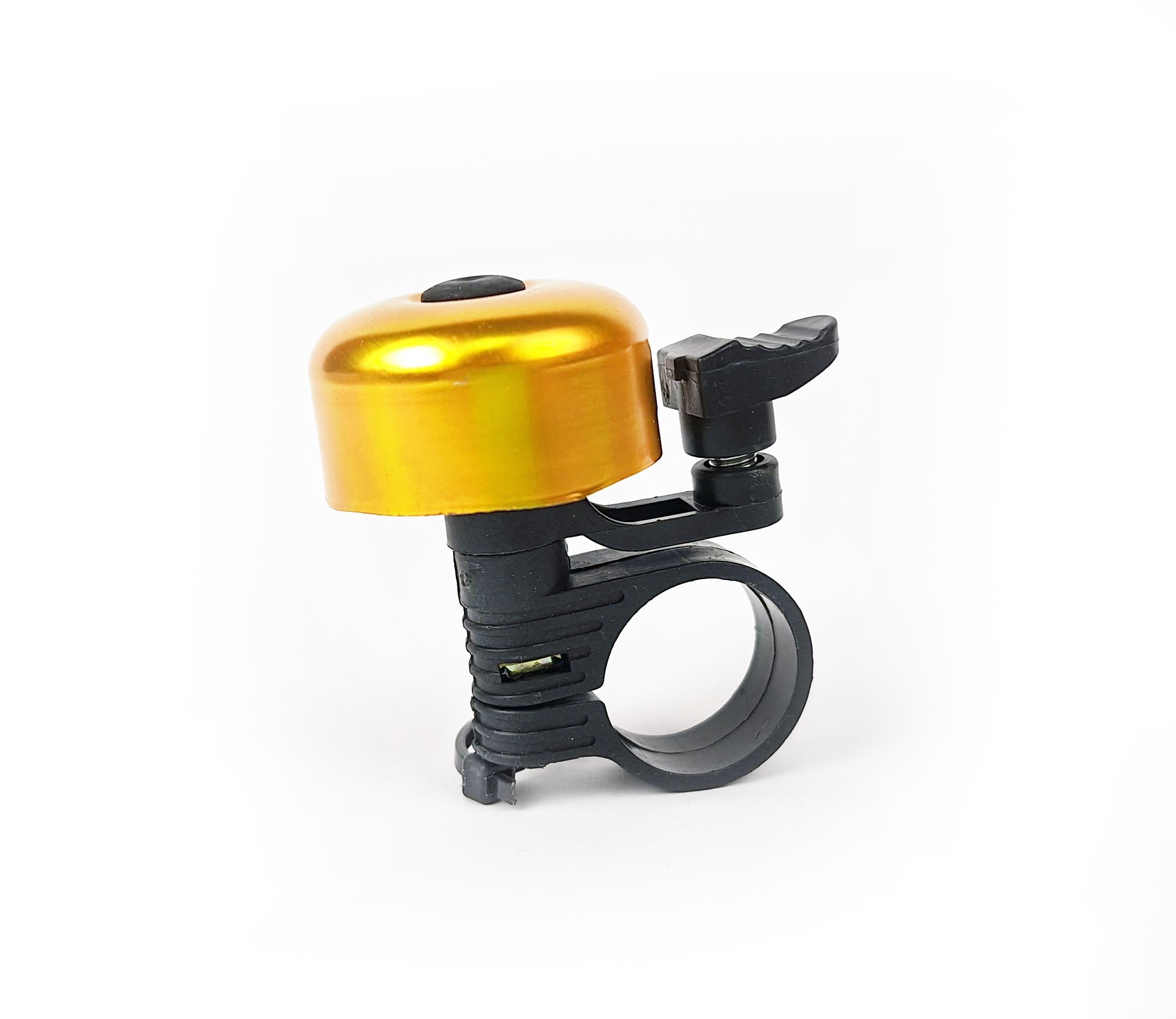 Звонок велосипедный алюминиевый бочонок Золотой (0000000933)